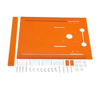 PolyGen Woodworking Insert Base Plate 28x38cm Size with 0-12in Cutting Range and Multi Hole Pattern Design for Precision Cutting, Circular Saw Base Plate