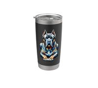 Polygon Art Cane Corso Italian Mastiff Vaso térmico de acero inoxidable de doble pared