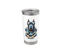 Polygon Art Cane Corso Italian Mastiff Vaso térmico de acero inoxidable de doble pared