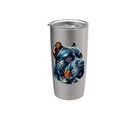Polygon Art Cane Corso Italian Mastiff Vaso térmico de acero inoxidable de doble pared