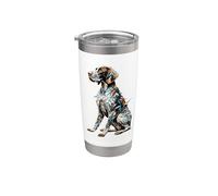 Polygon Art German Shorthaired Pointer Dog GSP Vaso térmico de acero inoxidable de doble pared