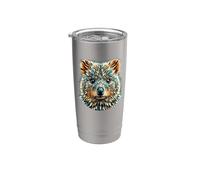 Polygon Art Quokka Quokkas Vaso térmico de acero inoxidable de doble pared