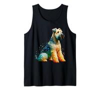 Polygon Art Soft Coated Wheaten Terrier Camiseta sin Mangas