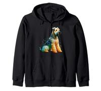 Polygon Art Soft Coated Wheaten Terrier Sudadera con Capucha
