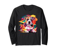 Polygonal Abstract American Staffordshire Terrier Amstaff Manga Larga