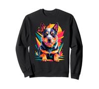 Polygonal Abstract Art Australian Cattle Dog Sudadera