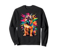 Polygonal Abstract Art Brussels Griffon Griffon Belge Sudadera