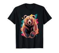Polygonal Abstract Art Oso Osos Camiseta
