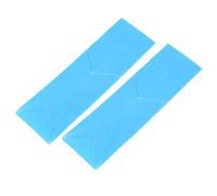 Polygone - Cuchara de medición plana, 2 herramientas de cocina plegables con un tamaño grande para hornear, cocinar, medidas fáciles con material de polipropileno para ser fácilmente limpiada (azul)