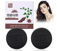 Polygonum Multiflorum Shampoo Soap,Natural Jabón de Cabello Polygonum,He Shou Wu Jabón de Champú,Promueve el Crecimiento del Cabello y Previene la Caída del Cabello (2 Piezas)