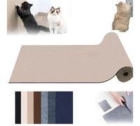 Polygriffe Polymers for Cat Scratching, Self-Adhesivet Scratch Mats Deterrent for Furniture, Trimmable Scratching Guard Pad, DIY Climbing Cats Scratch Protector (Beige,11.8 * 39.4in)