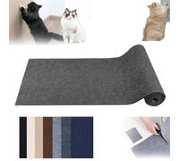 Polygriffe Polymers for Cat Scratching, Self-Adhesivet Scratch Mats Deterrent for Furniture, Trimmable Scratching Guard Pad, DIY Climbing Cats Scratch Protector (Dark Gray,11.8 * 11.8in)