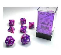 Polyhedral Dice: Festive - Violet with White (7) (Importación USA)