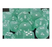 Polyhedral Dice: Frosted - Teal with White (7) (Importación USA)