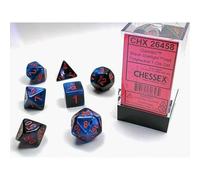 Polyhedral Dice: Gemini - Black-Starlight with Red (7) (Importación USA)