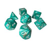 Polyhedral Dice: Marble Oxi-Coppe with White (7) (Importación USA)