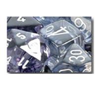 Polyhedral Dice: Nebula - Black with White (7) (Importación USA)