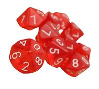 Polyhedral Dice Set 10 Pack for DND, MTG, RPG, Dungeons and Dragons Dice Game, Table Games, Acrylic Dice