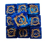 Polyhedral Dice Set, Dragon Pattern Dice, 0.67x0.0.12x.67 Inches 10-Piece Creative Colorful Role Playing Game, Decorative Toys for Desk Car Home, Kids Adults, Fun, Games