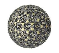 Polyhedral Dice, Single Dice, 100 piezas laterales de alta precisión metal de construcción de gran tamaño, coleccionable elemento, Entertainment Tool for Serious Gamers and Collectors, 1,97 x 1,97