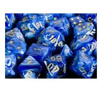 Polyhedral Dice: Vortex - Blue with Gold (7) (Importación USA)