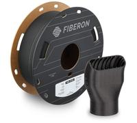 Polymaker Fiberon PA6-CF - Filamento de nailon de fibra de carbono 1.75 negro, 500 g, carrete de cartón de borde duro mejorado, filamento de impresión 3D de nailon Fiberon PA6-CF sin deformación de
