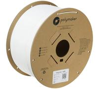 Polymaker Filamento ABS blanco de 1,75 mm, bobina de cartón ABS resistente al calor, filamento PolyLite ABS 3D de 1,75 mm, filamento blanco de 1,75 mm, PE01045