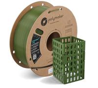 Polymaker Filamento de Impresión 3D ASA, 1.75 mm, Verde Militar, Resistente al Calor y a la Intemperie, 1 kg