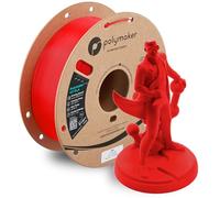 Polymaker Filamento HT-PLA de 1,75 mm, color rojo, PLA de alta temperatura para impresión 3D, estable al calor hasta 130 °C, fácil de imprimir, funciona con la mayoría de impresoras FDM, carrete de 1