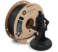 Polymaker Filamento HT-PLA de 1,75 mm, negro, PLA de alta temperatura para impresión 3D, estable al calor hasta 130 °C, fácil de imprimir, funciona con la mayoría de impresoras FDM, carrete de 1 kg