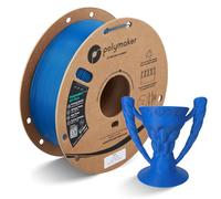 Polymaker HT-PLA Filamento PLA azul de alta temperatura para impresión 3D, estable al calor hasta 130 °C, fácil de imprimir, funciona con la mayoría de impresoras FDM, bobina de 1 kg