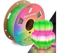 Polymaker Panchroma - Filamento de impresión 3D PLA translúcido magenta y verde, 1.75 mm, 1 kg, PLA degradado premium, fácil de imprimir, compatible con AMS, perfecto para pantallas de lámpara