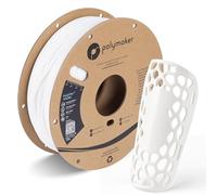 Polymaker PolyFlex TPU-95A Blanco - 1,75mm - 750g | Filamento de impresora 3D, filamento flexible de TPU 95A de alta velocidad, impresión rápida, precisión dimensional +/- 0.03