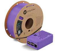 Polymaker PolyLite ABS Filamento 1,75 mm para Impresora 3D - Violeta Galaxia, Resistente al Calor, Sólido y Duradero - 1 kg