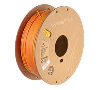 Polymaker PolyLite Silk PLA Dual Color | Filamento para impresión 3D | 1,75mm (1Kg) | Oro atardecer-Rojo