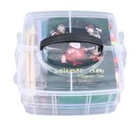 Polymer Clay Kit 42 Colors, Non Baking Modeling Clay Set with 5 Spatula Tools, Air Dry PVC Craft Clay for Kids Ages 3+, Lightweight Clay for Jewelry Making and Creative Play