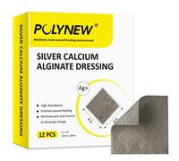 POLYNEW Bandaging Pads Silver 4 x4 (12 Pcs/Box)
