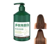 Polypeptide Keratin Hydrating Smoothing Hair Damage Repair Cream, Polypeptide Keratin Hair Mask, Deep Conditioning Mask, Treatment for Lasting Shine and Smoothness for Dry Damaged (Bottle (300g))