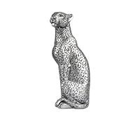 Polyroyal Estatua de Guepardo para decoración del hogar, Escultura de Leopardo, Resina sentada, Figura de Guepardo Sentado, decoración de Mesa de Escritorio, decoración para el hogar y la Oficina,