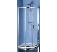 Polysan Easy Line cabina de ducha 110x80 cm rectangular cromo brillo/vidrio transparente EL2415