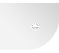 Polysan Flexia plato de ducha semicircular 100x80 cm blanco 91241