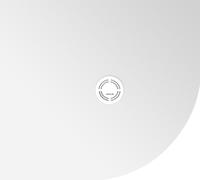 Polysan Flexia plato de ducha semicircular 100x90 cm blanco 91321