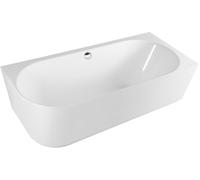 Polysan Sussi bañera de pared 160x70 cm oval blanco 90191R