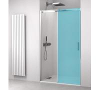 Polysan Thron Line puerta de ducha 160 cm corredera cromo brillante/vidrio transparente TL5016A BOX 1/2