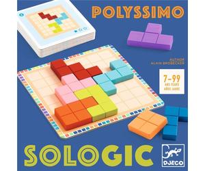 Polyssimo - Juego de lógica y estrategia espacial - Djeco - Desafíos en solitario para niños y adultos desde 7 años