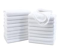 Polyte Toalla de mano de microfibra ultra premium para platos de cocina, 18 unidades (16 x 28 pulgadas, blanco)