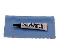 Polywatch - Abrillantador Poly reloj plástico cristal pulido y Scratch Remover herramienta de reparación con gamuza de amarillo