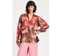 POM Amsterdam Blouse - Abstract Flower Shimmer Multi Colour Talla: 42 | Blusas Outlet | Mujer