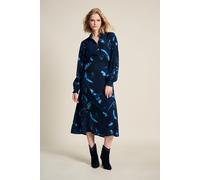 POM Amsterdam Dress - Feathers And Floral Blue Talla: 36 | Blusón Outlet | Mujer | Azul