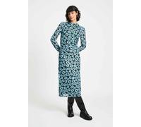 POM Amsterdam Dress - Wild Flowers Blue Talla: 38 | Vestidos Midi Outlet | Mujer | Azul